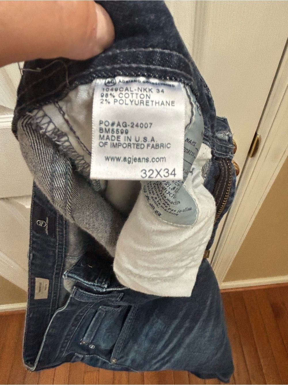 AG ADRIANO GOLDSCHMIED Men’s Protege Straight Leg Jeans, Size 32 x 34, EUC - Picture 8 of 8